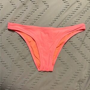 Aerie Coral and Orange Swim Cheeky Bottom